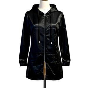 Front Slit Zip up Hoodie